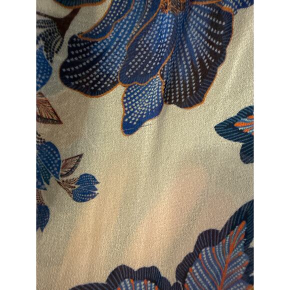 FARM Rio Off-White 3D Rose One-Shoulder Floral Blouse NWT Summer/Resort Top - Picture 7 of 8